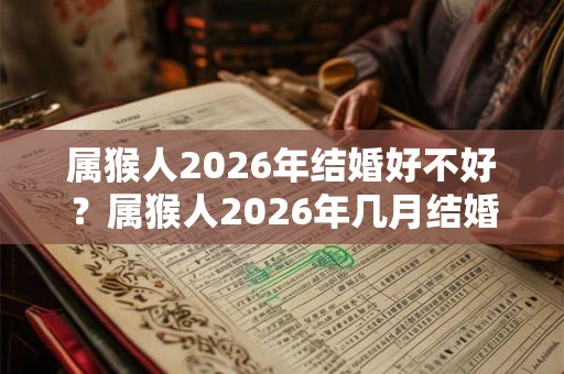 属猴人2026年结婚好不好？属猴人2026年几月结婚最好？