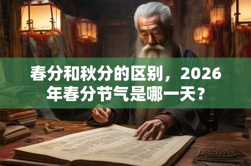 春分和秋分的区别，2026年春分节气是哪一天？