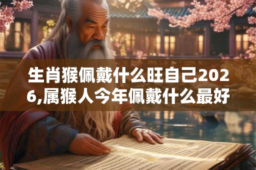 生肖猴佩戴什么旺自己2026,属猴人今年佩戴什么最好