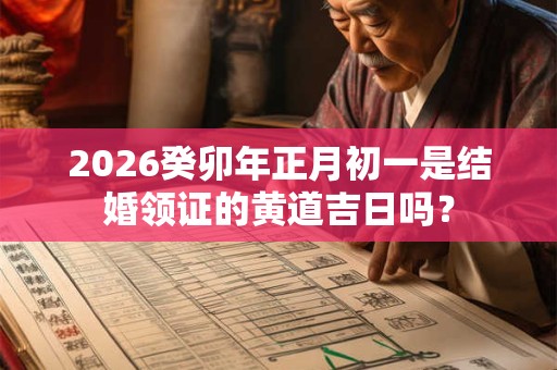 2026癸卯年正月初一是结婚领证的黄道吉日吗？