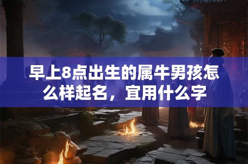 早上8点出生的属牛男孩怎么样起名，宜用什么字