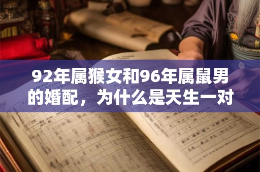 92年属猴女和96年属鼠男的婚配，为什么是天生一对多有默契