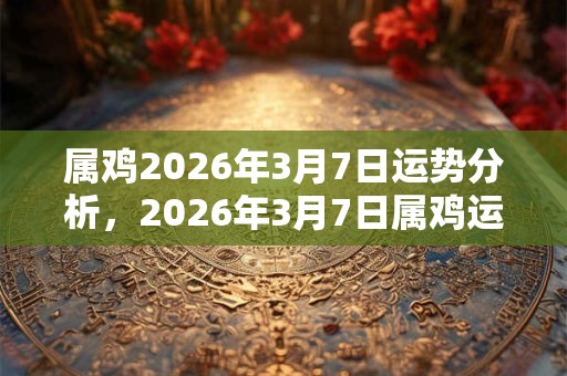 属鸡2026年3月7日运势分析，2026年3月7日属鸡运气详解