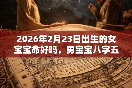 2026年2月23日出生的女宝宝命好吗，男宝宝八字五行