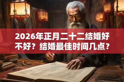 2026年正月二十二结婚好不好？结婚最佳时间几点？