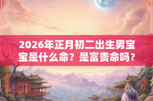 2026年正月初二出生男宝宝是什么命?是富贵命吗? 2026年正月初二出生男宝宝是什么命?是富贵命吗?