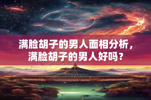 满脸胡子的男人面相分析，满脸胡子的男人好吗？