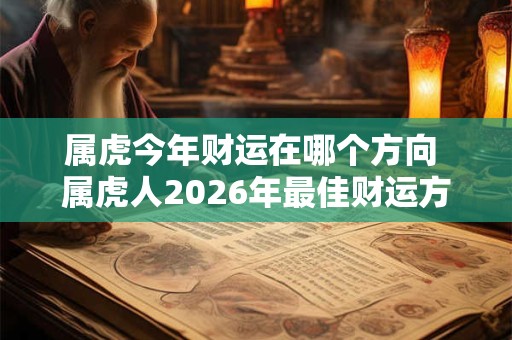 属虎今年财运在哪个方向 属虎人2026年最佳财运方位