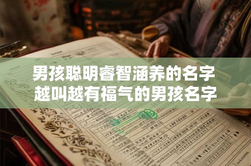 男孩聪明睿智涵养的名字 越叫越有福气的男孩名字