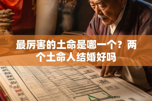 最厉害的土命是哪一个？两个土命人结婚好吗