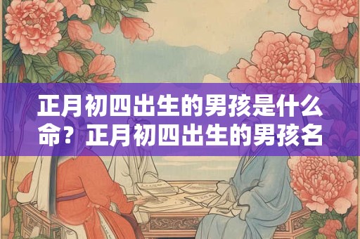 正月初四出生的男孩是什么命？正月初四出生的男孩名字