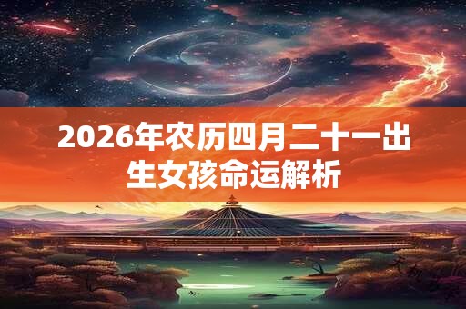 2026年农历四月二十一出生女孩命运解析
