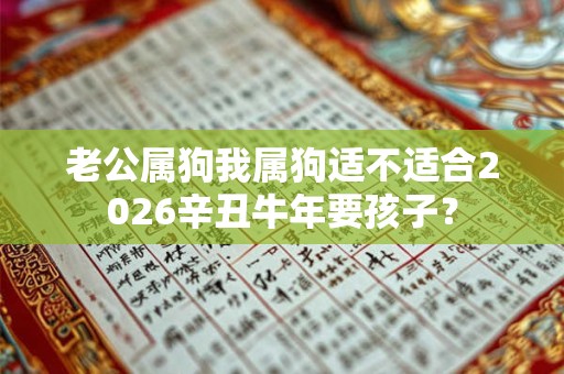 老公属狗我属狗适不适合2026辛丑牛年要孩子？