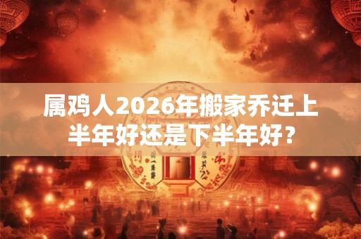 属鸡人2026年搬家乔迁上半年好还是下半年好？