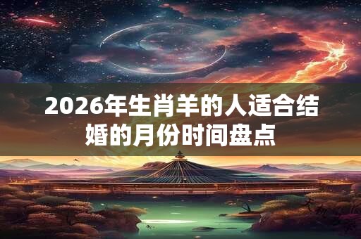 2026年生肖羊的人适合结婚的月份时间盘点