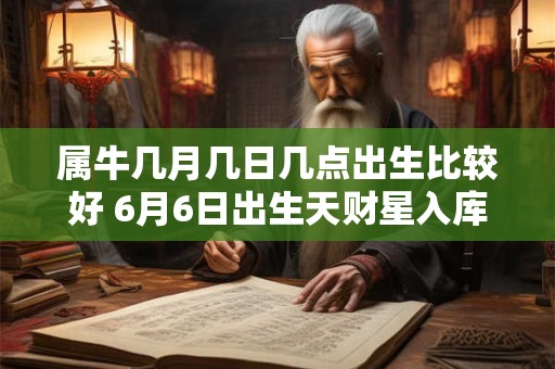 属牛几月几日几点出生比较好 6月6日出生天财星入库 属牛几月几日几点出生比较好 6月6日出生天财星入库