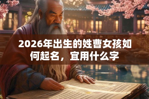 2026年出生的姓曹女孩如何起名，宜用什么字