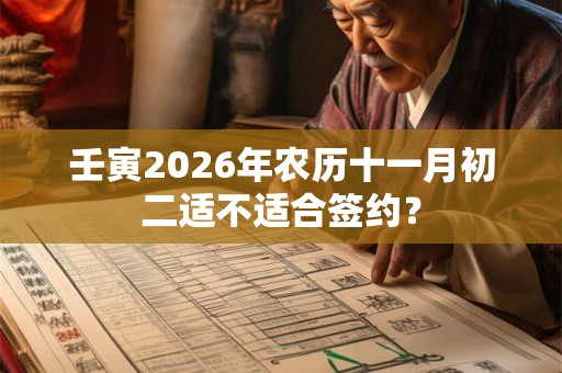 壬寅2026年农历十一月初二适不适合签约？
