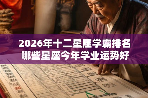 2026年十二星座学霸排名 哪些星座今年学业运势好