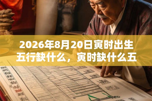 2026年8月20日寅时出生五行缺什么，寅时缺什么五行