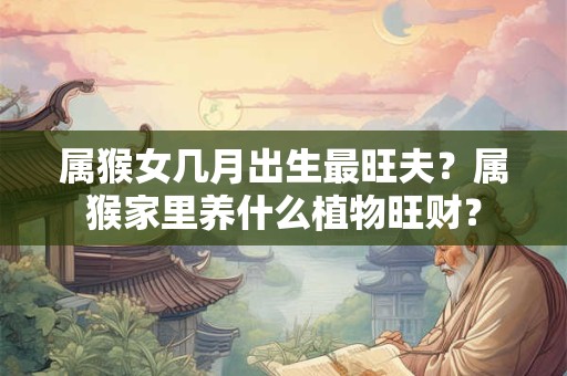 属猴女几月出生最旺夫？属猴家里养什么植物旺财？