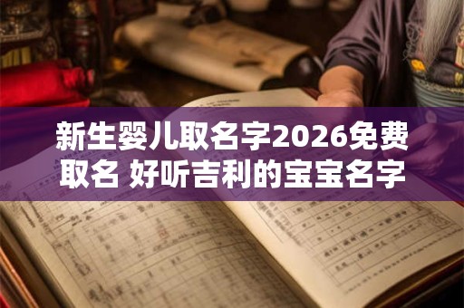 新生婴儿取名字2026免费取名 好听吉利的宝宝名字 新生婴儿取名字2026免费取名 好听吉利的宝宝名字