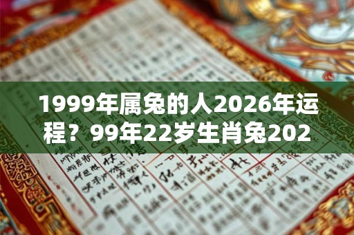 1999年属兔的人2026年运程?99年22岁生肖兔2026年运势 1999年属兔的人2026年运程?99年22岁生肖兔2026年运势
