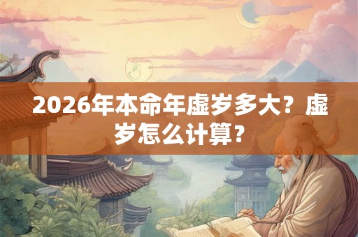 2026年本命年虚岁多大？虚岁怎么计算？