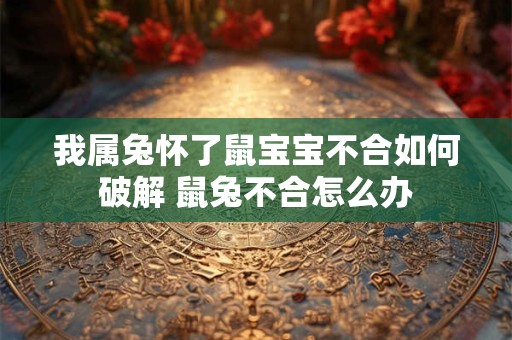 我属兔怀了鼠宝宝不合如何破解 鼠兔不合怎么办