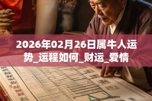 2026年02月26日属牛人运势_运程如何_财运_爱情