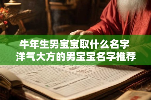 牛年生男宝宝取什么名字 洋气大方的男宝宝名字推荐