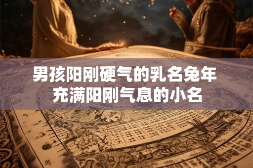 男孩阳刚硬气的乳名兔年 充满阳刚气息的小名