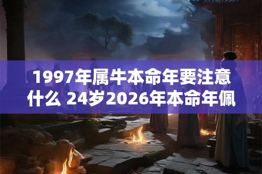 1997年属牛本命年要注意什么 24岁2026年本命年佩戴什么好