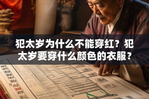 犯太岁为什么不能穿红？犯太岁要穿什么颜色的衣服？