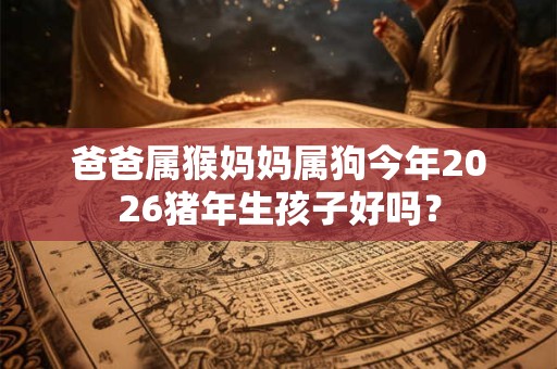 爸爸属猴妈妈属狗今年2026猪年生孩子好吗？