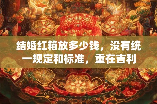 结婚红箱放多少钱，没有统一规定和标准，重在吉利