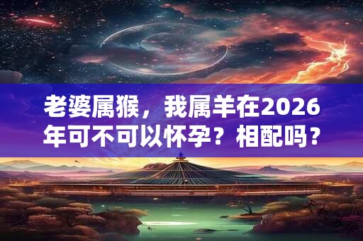 老婆属猴，我属羊在2026年可不可以怀孕？相配吗？
