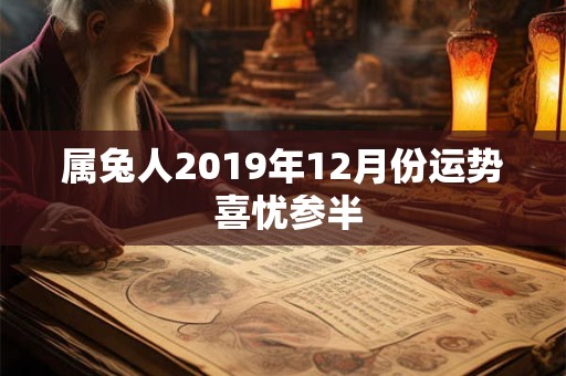 属兔人2019年12月份运势 喜忧参半