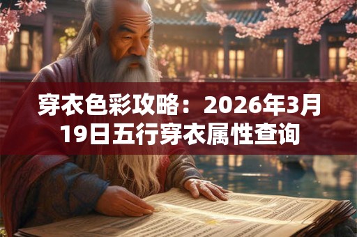 穿衣色彩攻略：2026年3月19日五行穿衣属性查询