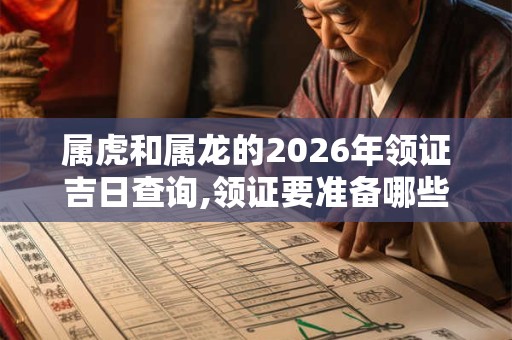 属虎和属龙的2026年领证吉日查询,领证要准备哪些东西