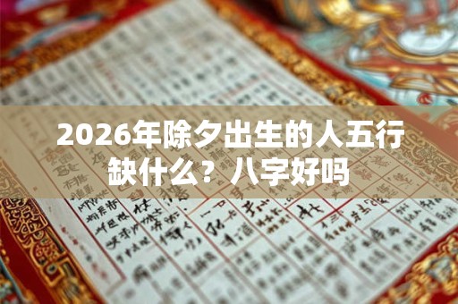 2026年除夕出生的人五行缺什么？八字好吗