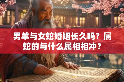 男羊与女蛇婚姻长久吗？属蛇的与什么属相相冲？