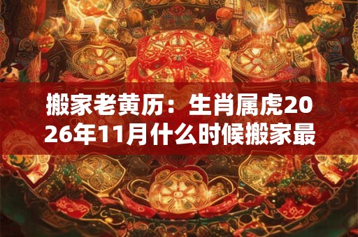 搬家老黄历：生肖属虎2026年11月什么时候搬家最好