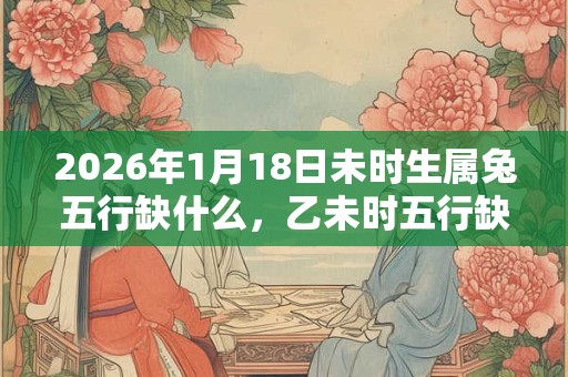 2026年1月18日未时生属兔五行缺什么，乙未时五行缺什么