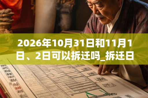 2026年10月31日和11月1日、2日可以拆迁吗_拆迁日子好吗