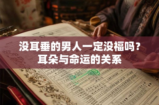 没耳垂的男人一定没福吗?耳朵与命运的关系 没耳垂的男人一定没福吗?耳朵与命运的关系