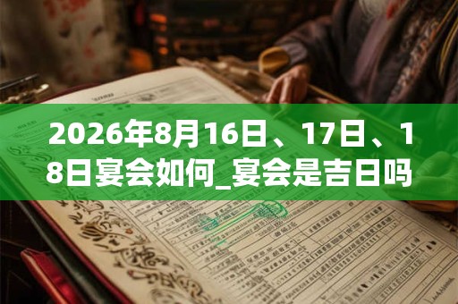 2026年8月16日、17日、18日宴会如何_宴会是吉日吗