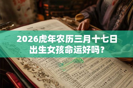 2026虎年农历三月十七日出生女孩命运好吗？