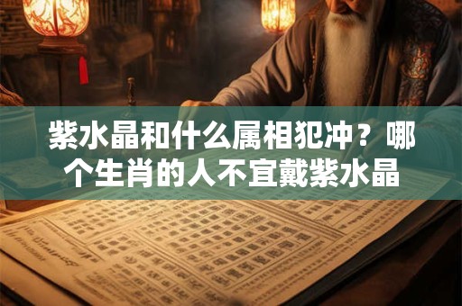 紫水晶和什么属相犯冲？哪个生肖的人不宜戴紫水晶