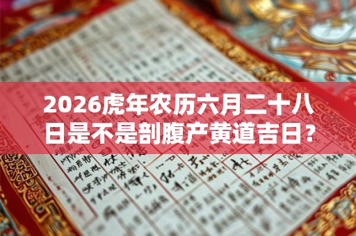 2026虎年农历六月二十八日是不是剖腹产黄道吉日？
